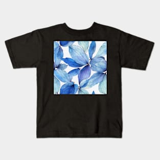 Pastel watercolor leaves pattern Kids T-Shirt